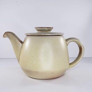 Frankoma Pottery Westwind 6T Tea Pot Coffee Desert Gold *Chipped*
